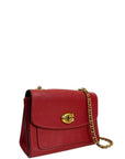 Coach Parker 18 Red Shoulder Bag