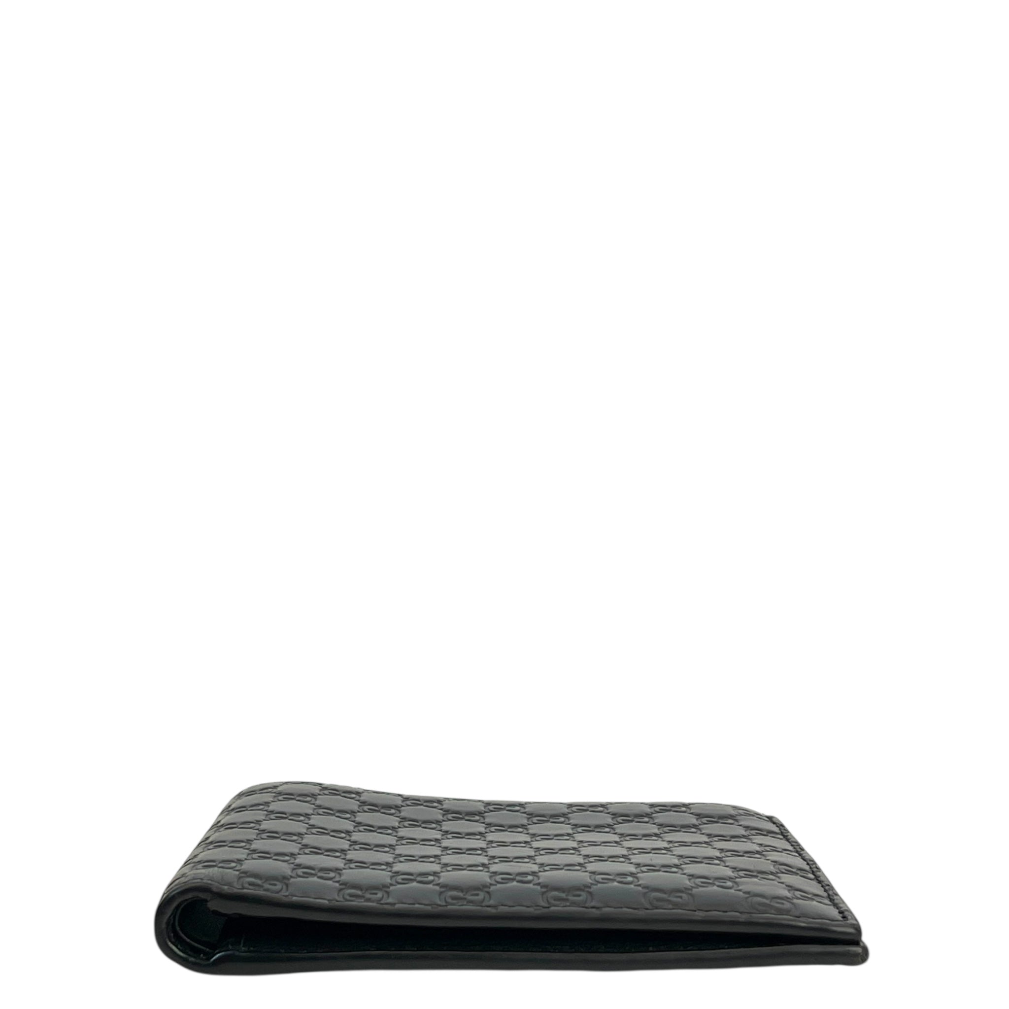 Gucci Black Microguccissima Leather Bi-fold Wallet