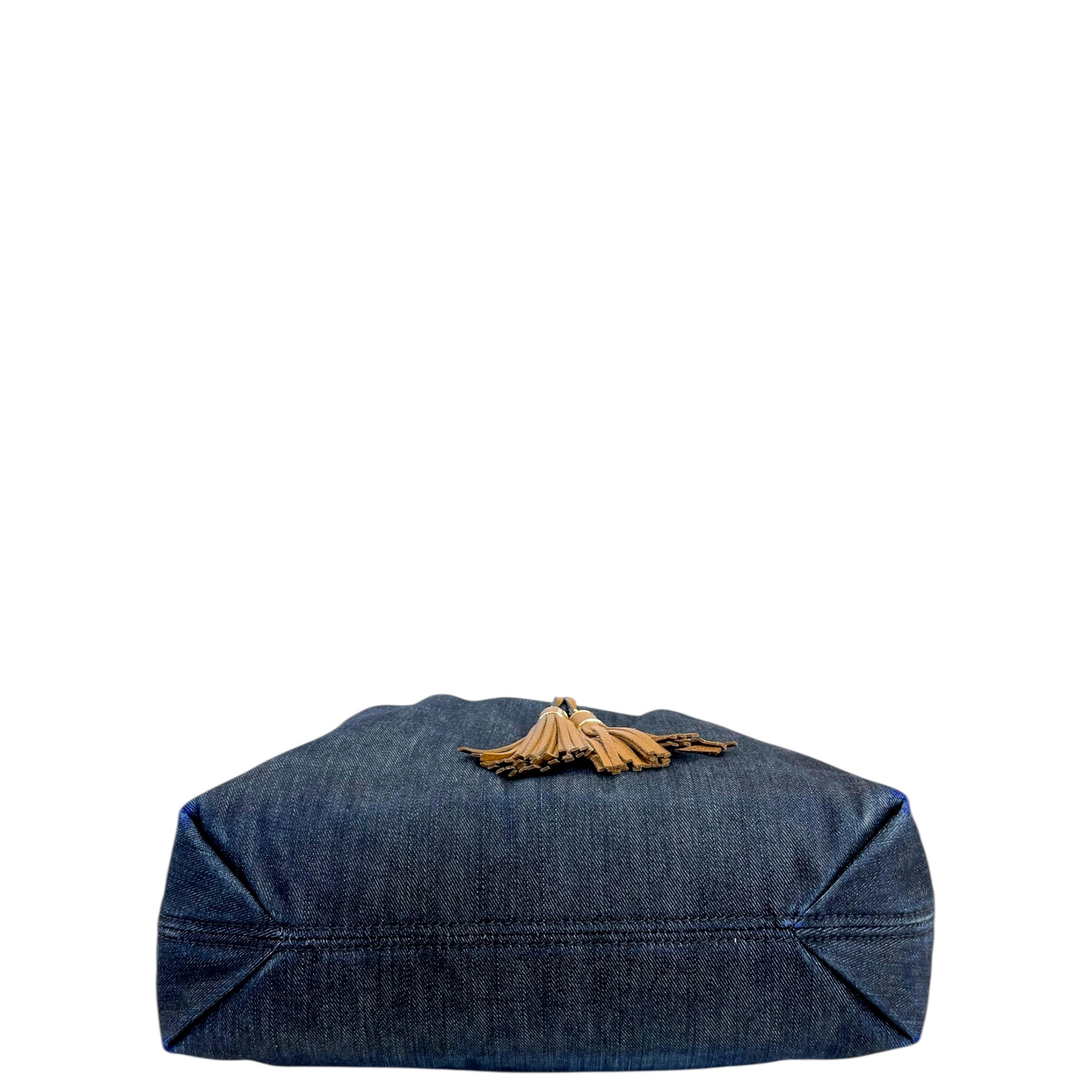 Michael Kors Marina Large Denim Drawstring Tote Bag