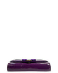 Salvatore Ferragamo Vara Ginny Bow Bag Purple Patent Leather