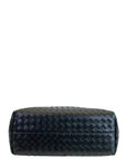 Bottega Veneta Small Intrecciato Zipped Tote Black Leather