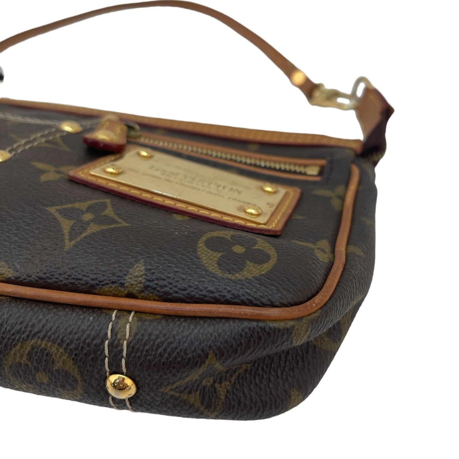 Louis Vuitton Monogram Canvas Limited Edition Riveting Pochette Accessoires Bag