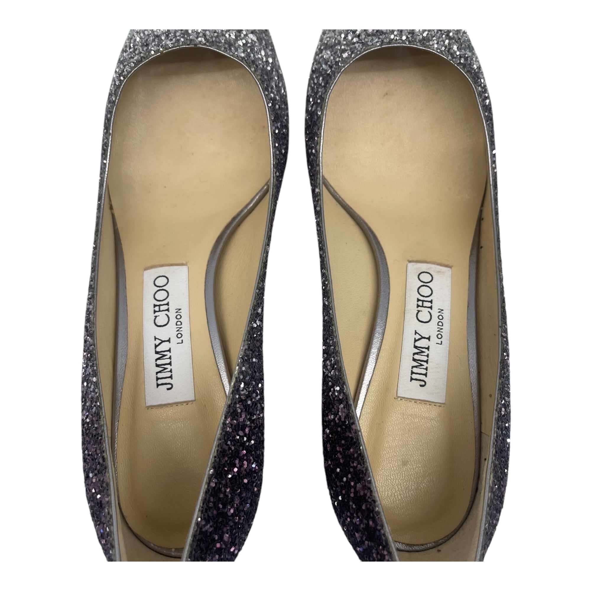 Jimmy Choo Romy 60 Triple Degrade Glitter Pump EU 36