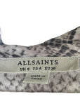 All Saints Snake Print Midi Dress
