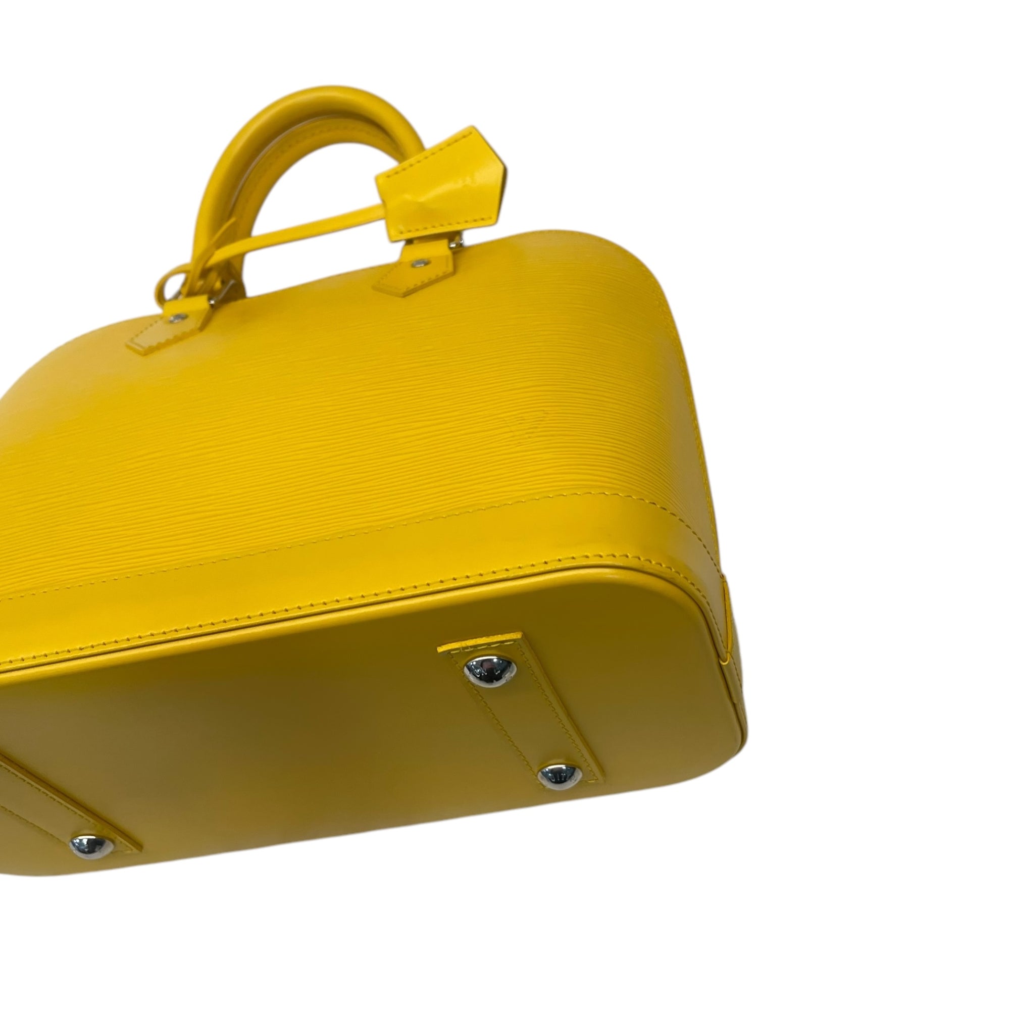 Louis Vuitton Citron Epi Leather Alma MM Bag