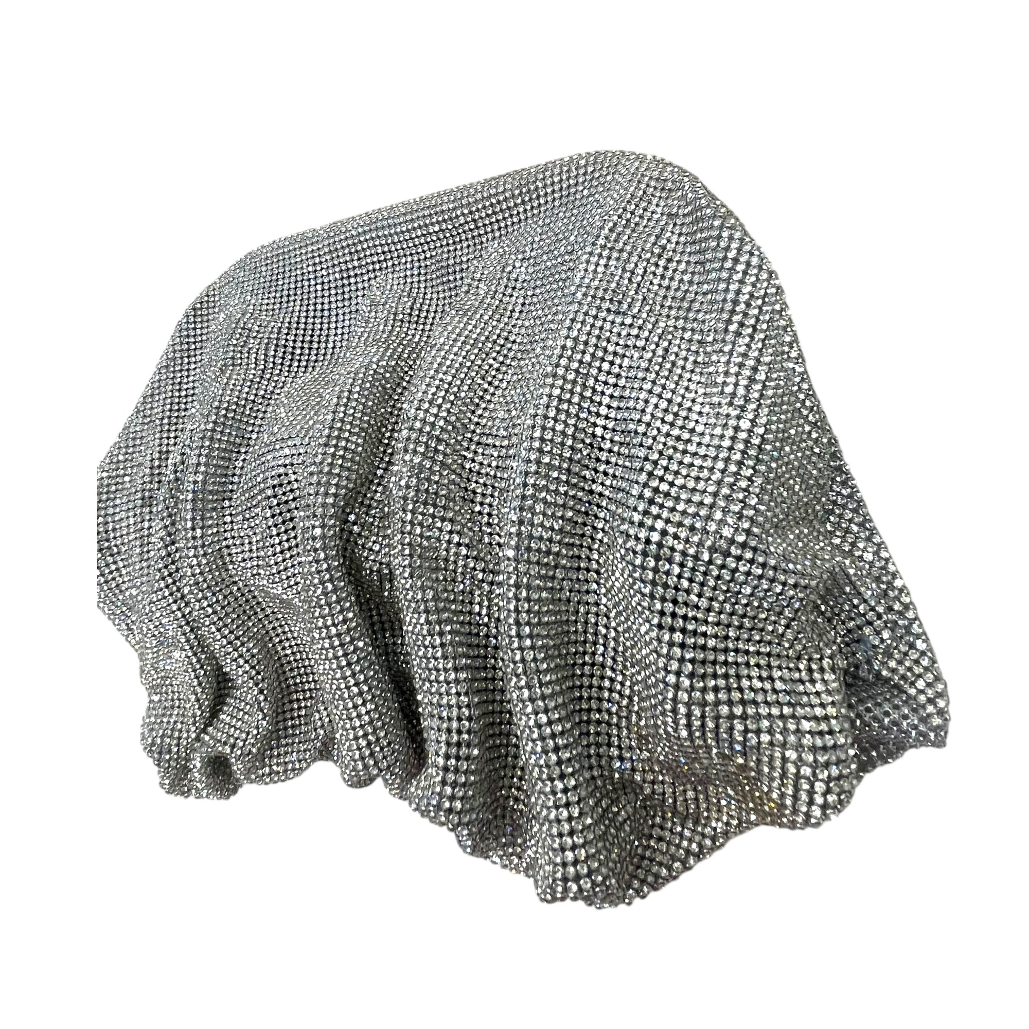 Benedetta Bruzziches Draped Crystal-Embellished Bag