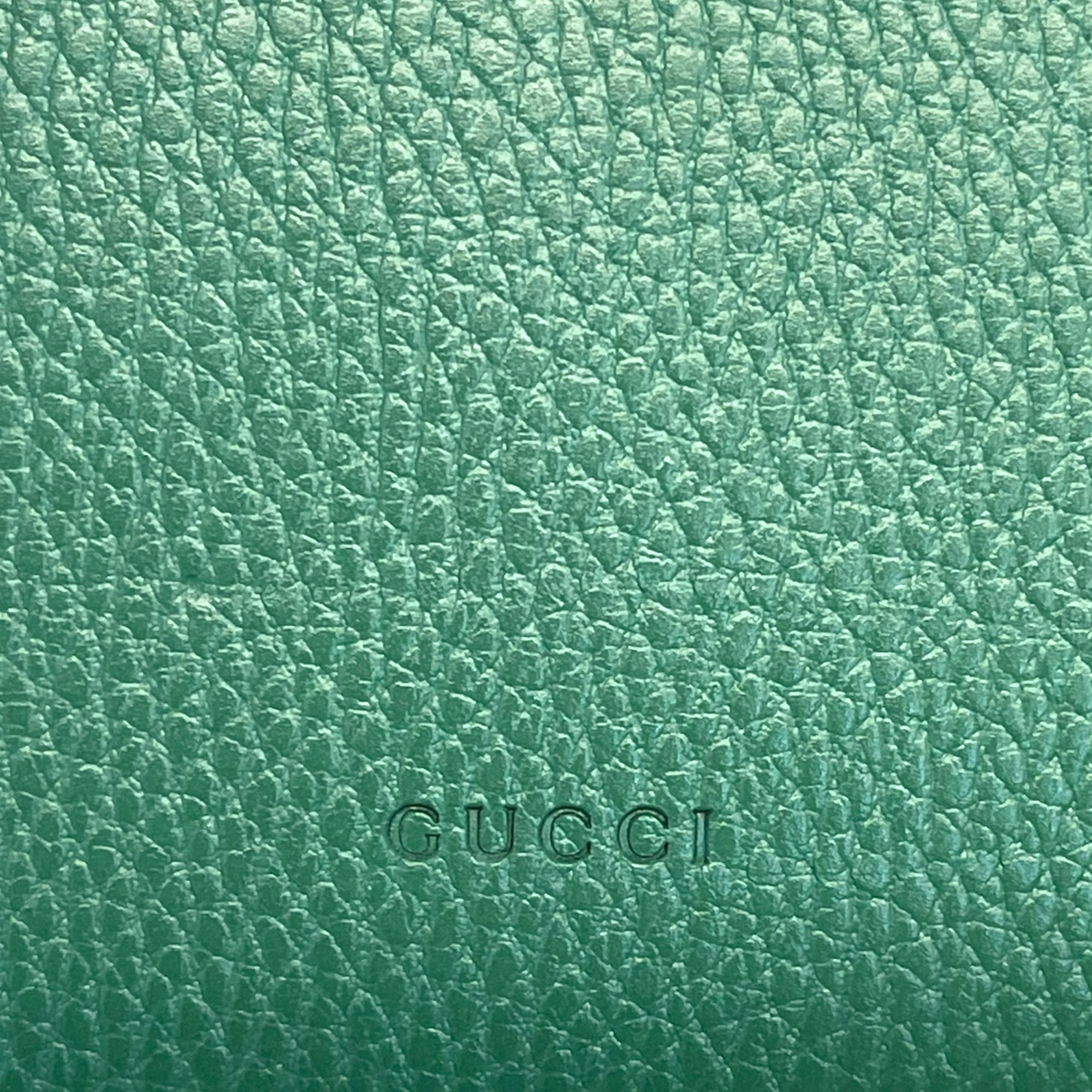 Gucci Green Leather Small Dionysus Shoulder Bag