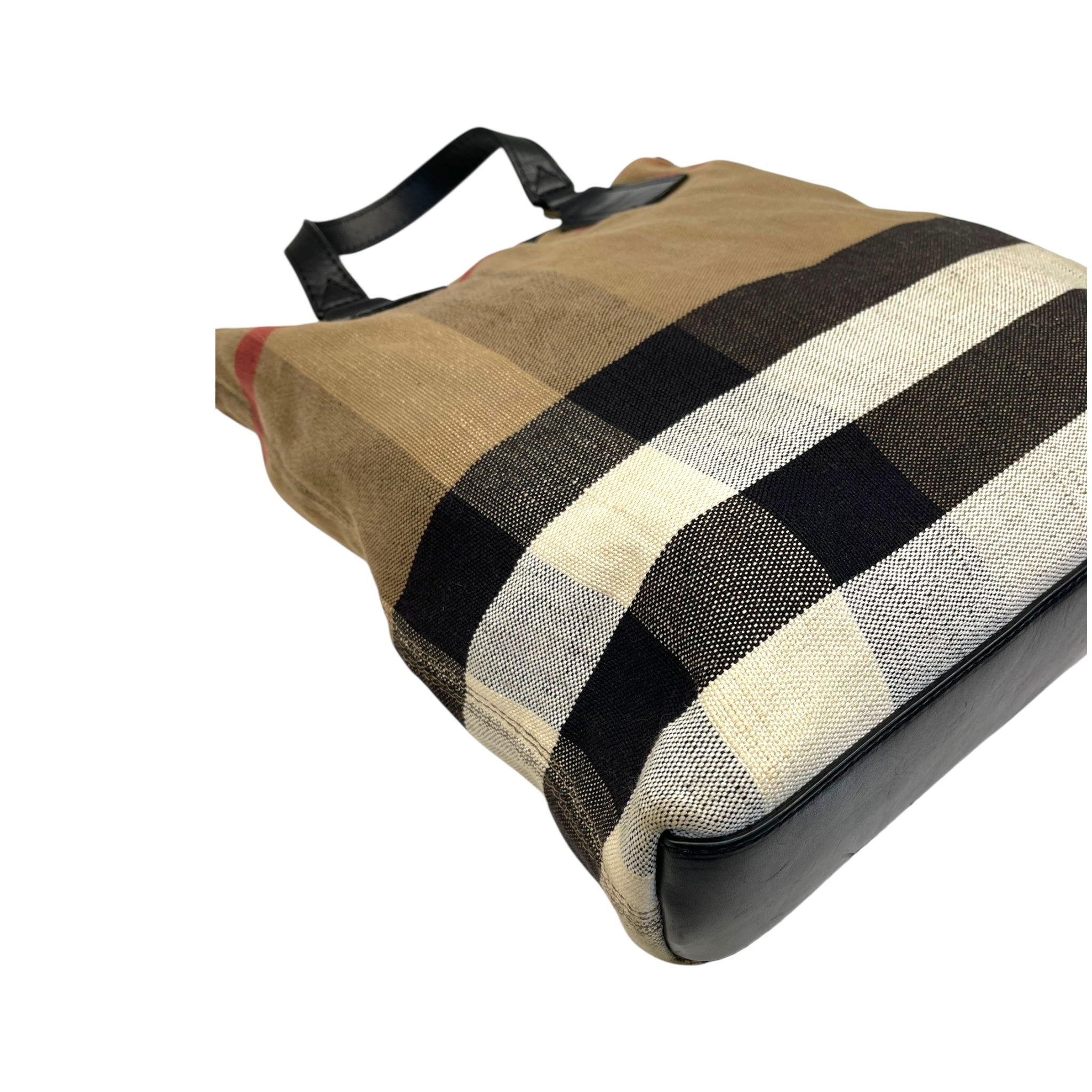 Burberry House Check Canvas  & Leather Tottenham Tote Bag