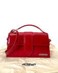 Jacquemus Red Patent Leather The Large Bambino Bag