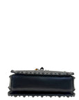 Valentino Rockstud Rolling Black Leather Shoulder Bag