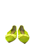 Christian Louboutin Neon Green Mesh Flats EU 38