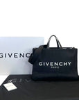 Givenchy Black Canvas Medium G Tote Bag