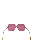 Dior Pink Frameless Square Metal Sunglasses