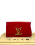 Louis Vuitton Louise MM Clutch Vernis Red Patent Leather