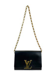 Louis Vuitton Chain Louise GM bag Black Leather