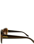 Gucci Sunglasses brown tortoise acetate brown lenses