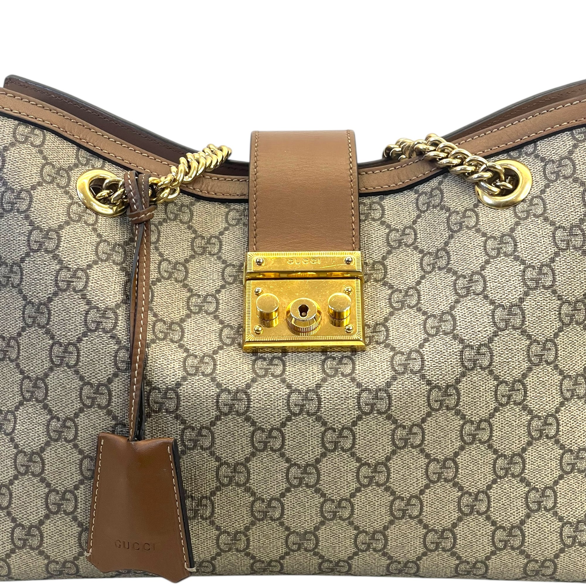 Gucci Padlock Medium Tote Bag in GG Supreme Canvas