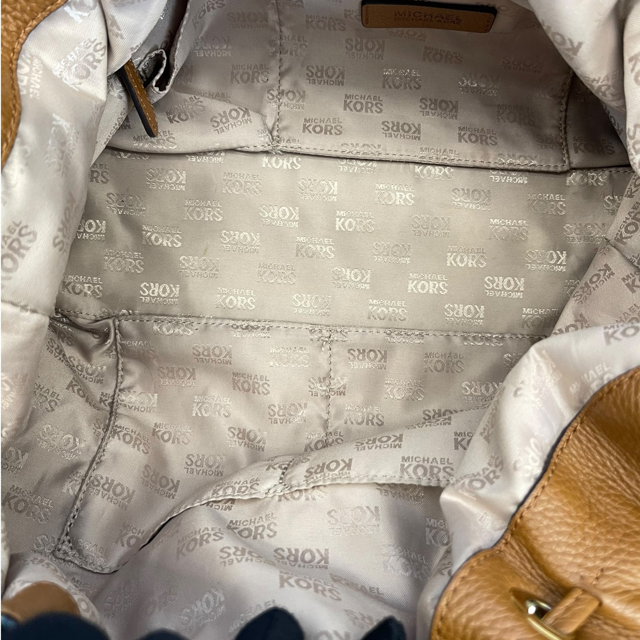 Michael Kors Marina Large Denim Drawstring Tote Bag