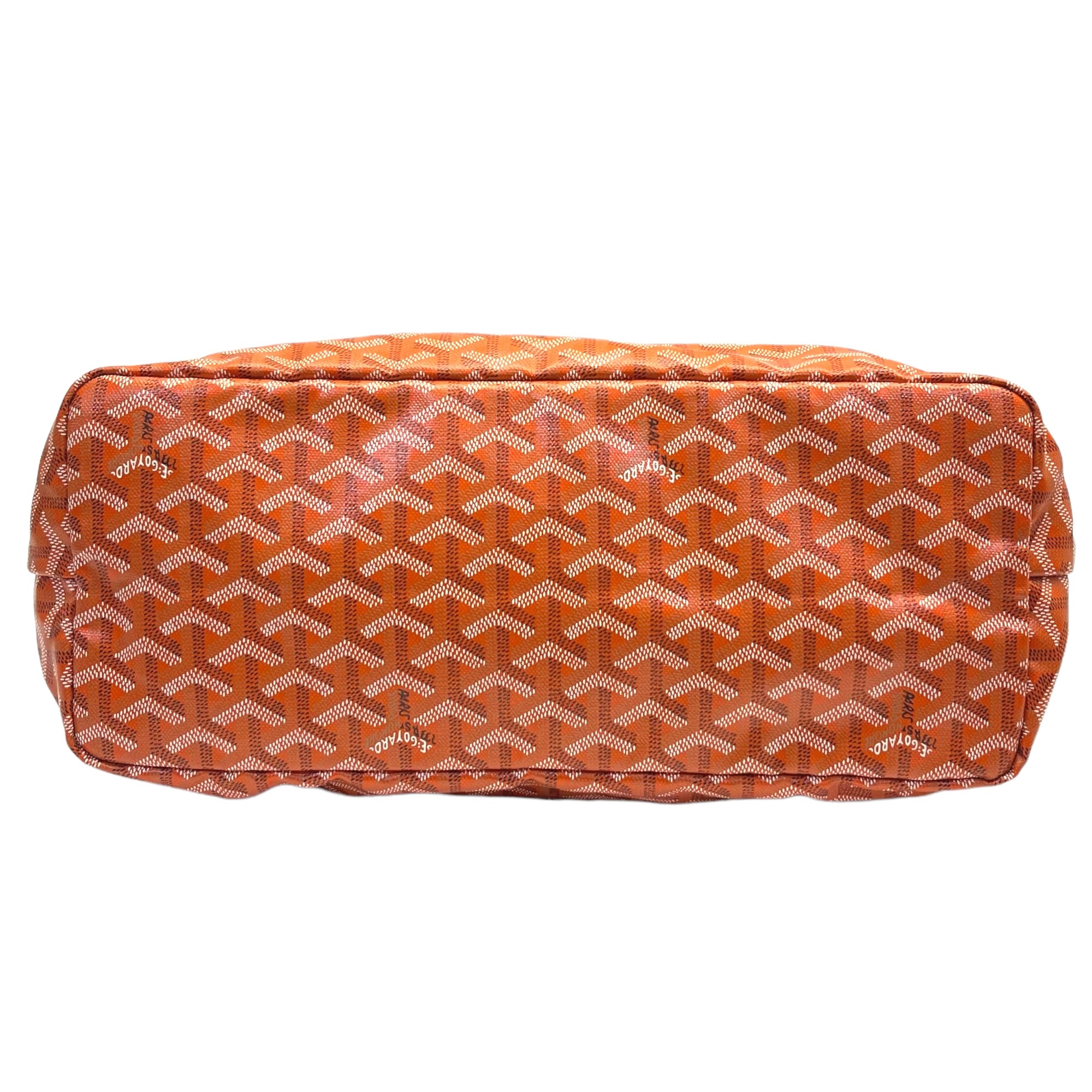 Goyard Orange Goyardine Coated Canvas St. Louis PM Tote