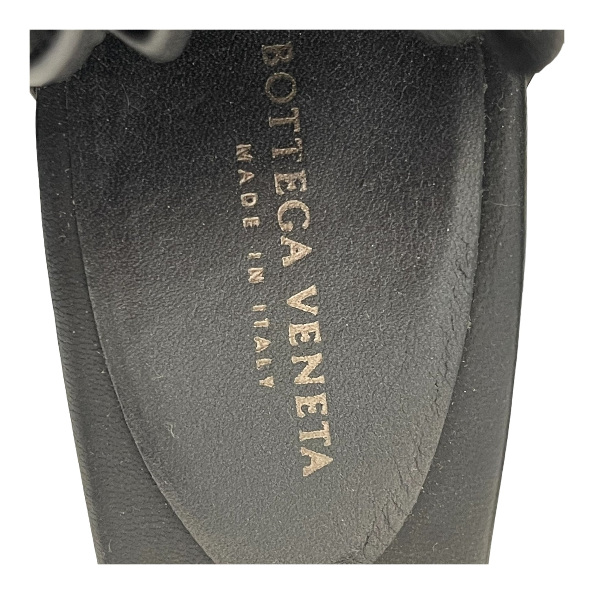 Bottega Veneta Black Leather Strappy Sandals Size EU 35