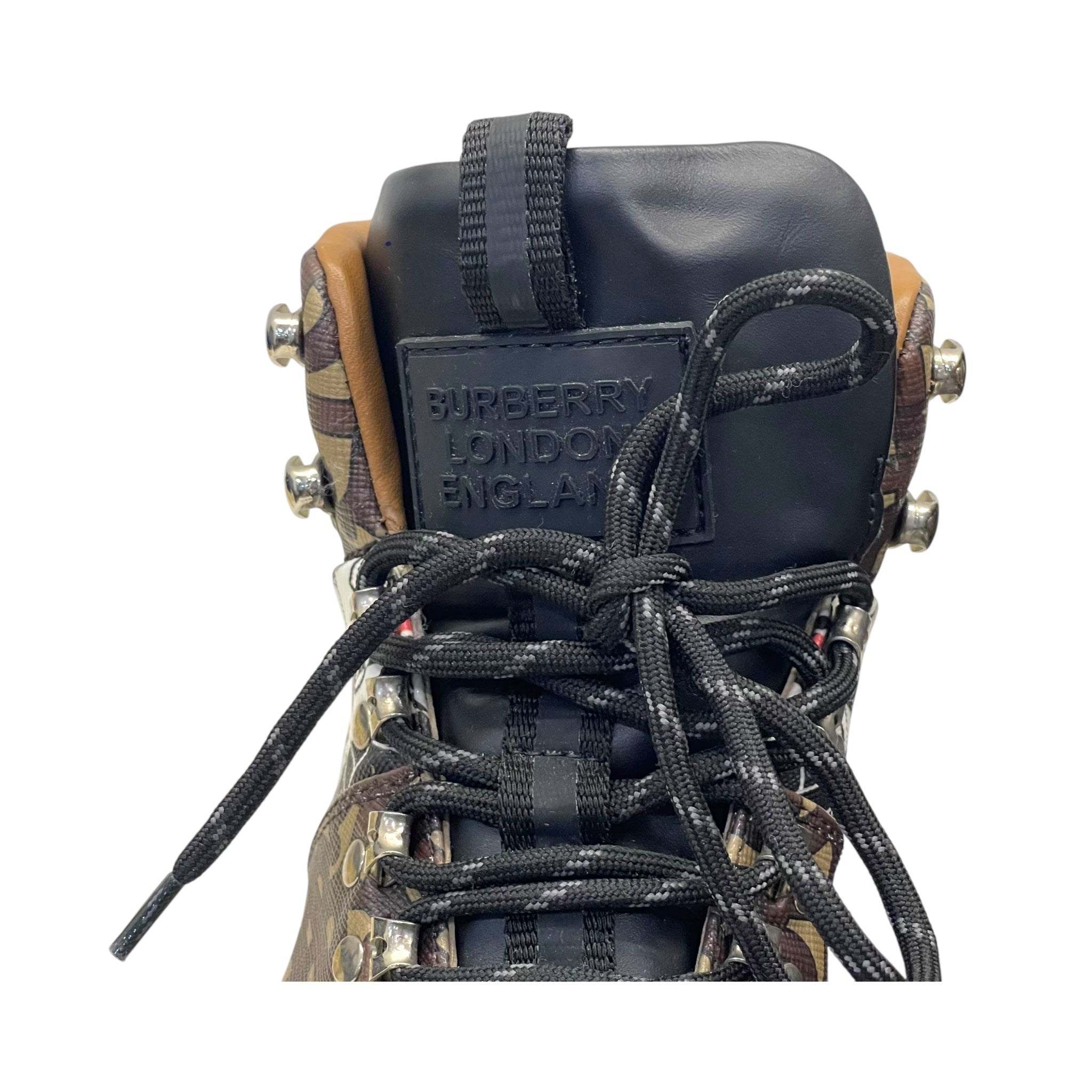 Burberry Monogram Stripe Tor Hiking Boots EU 36.5