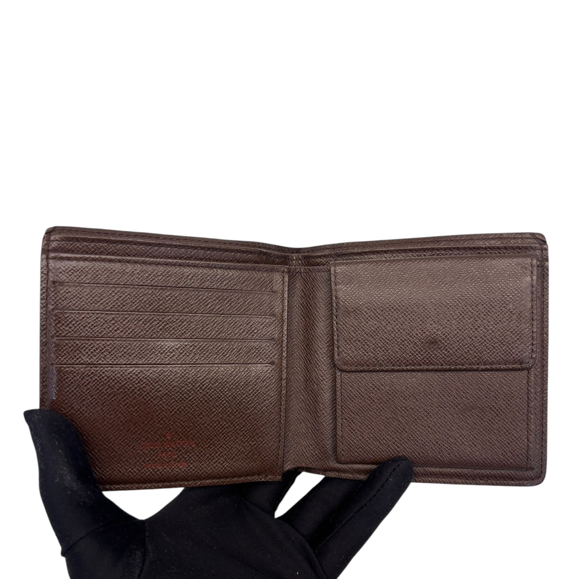 Louis Vuitton Damier Ebene Canvas Marco Wallet