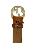 Gucci GG Marmount Reversible Belt in Brown Leather 90 cm