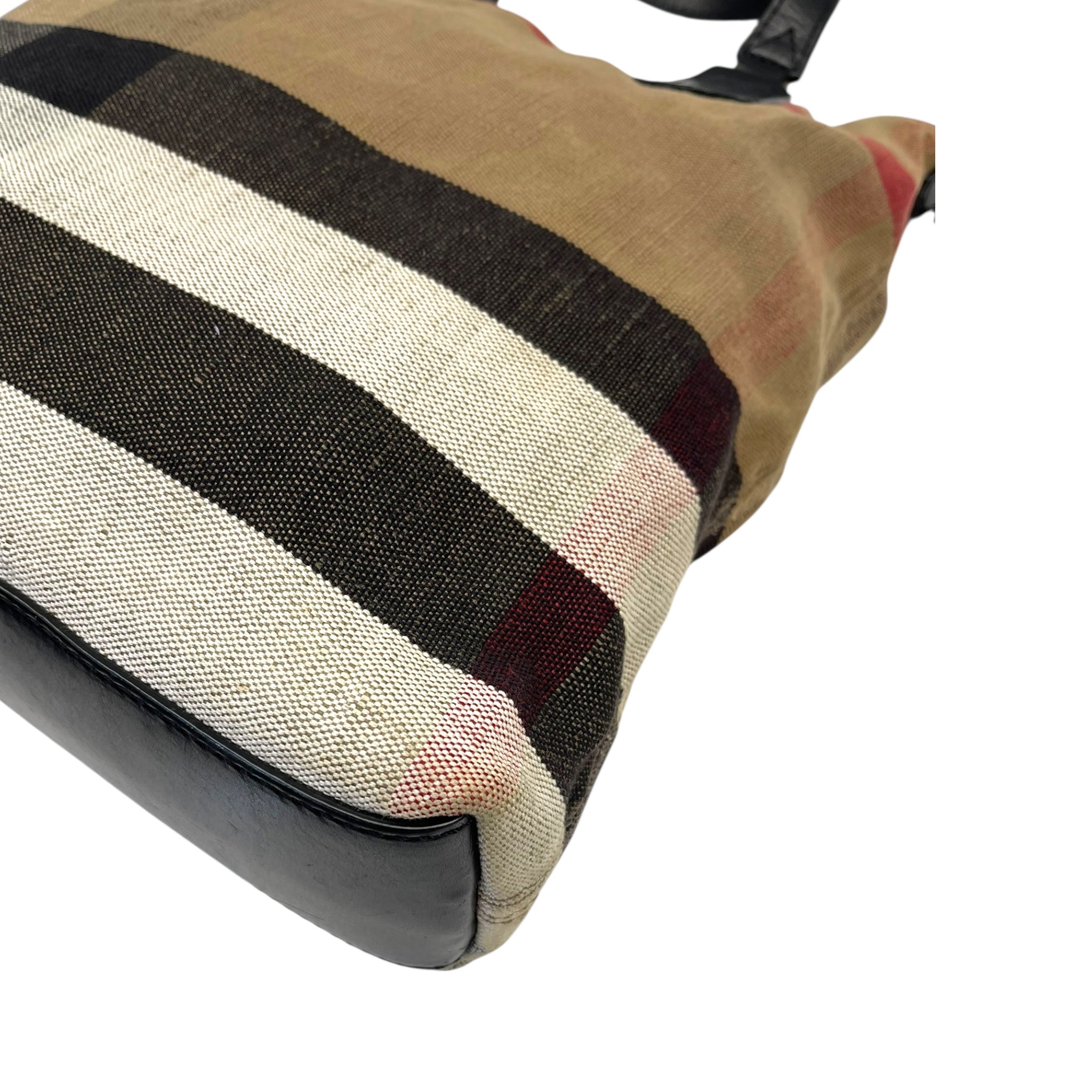 Burberry House Check Canvas  & Leather Tottenham Tote Bag