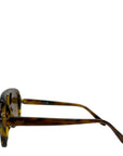 LOEWE EYEWEAR Aviator-style tortoiseshell acetate sunglasses