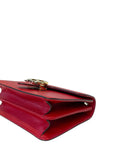 Gucci Dollar Interlocking G Red Leather Crossbody Bag
