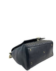 Aigner Diadora Shoulder Bag Black Quilted Leather