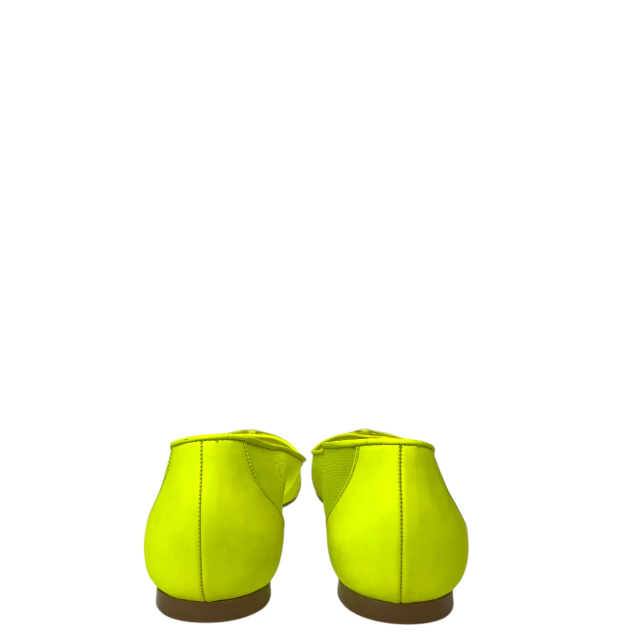 Christian Louboutin Neon Green Mesh Flats EU 38