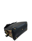 Burberry Camberley Top Handle Satchel Medium Black/House Checks