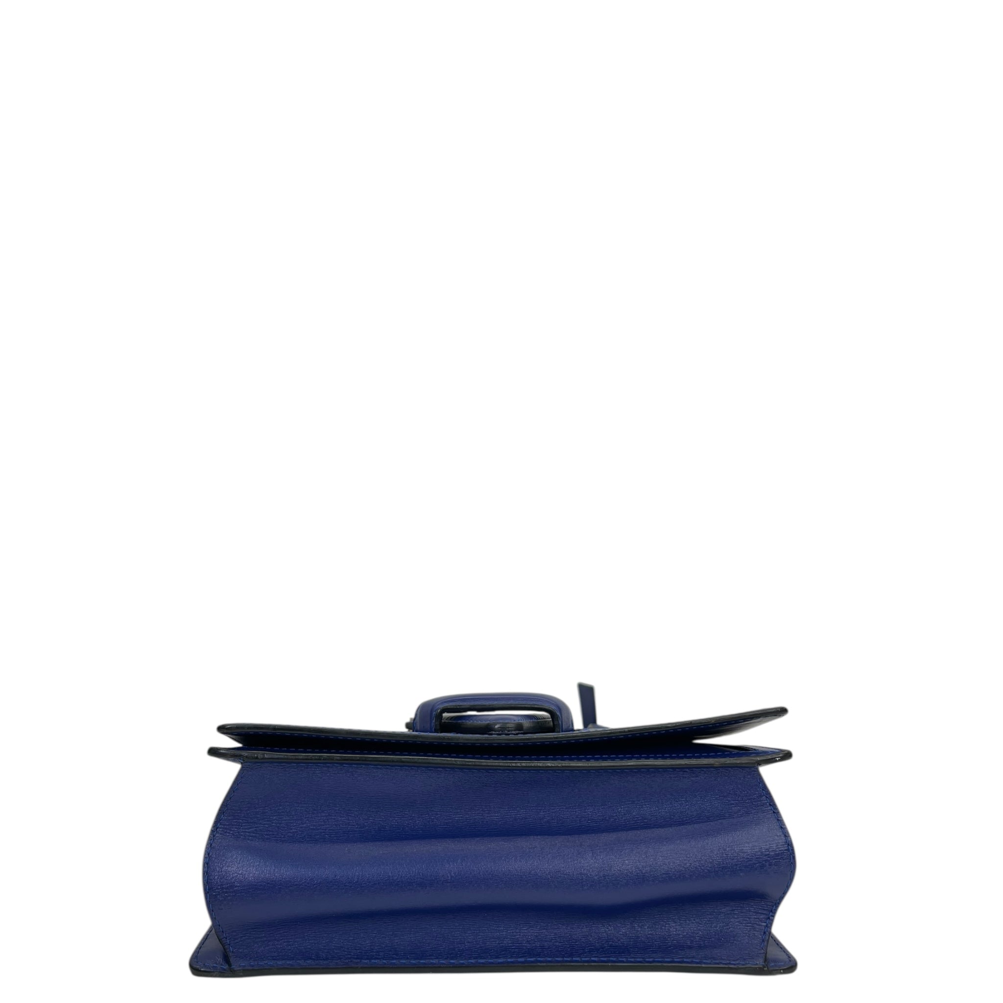 Loewe Barcelona Navy Blue Leather Bag
