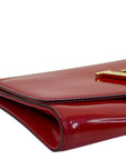Louis Vuitton Louise MM Clutch Vernis Red Patent Leather