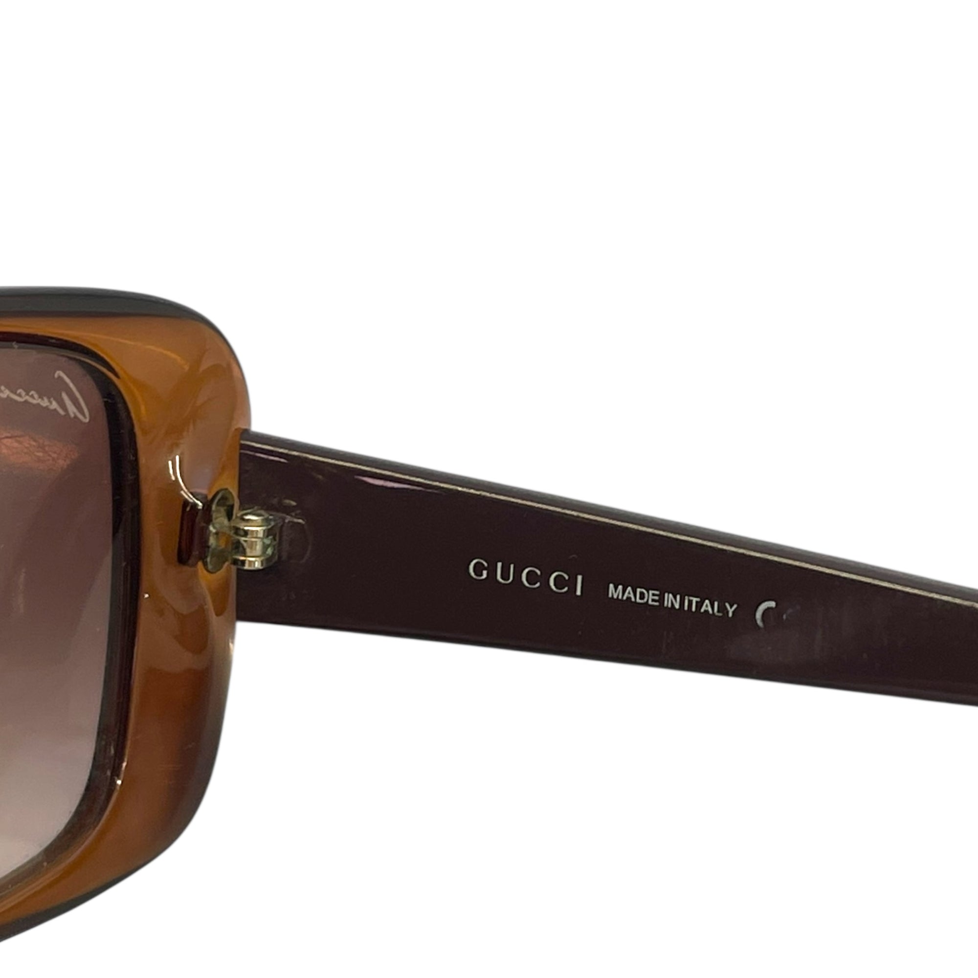 Gucci Sunglasses brown tortoise acetate brown lenses