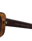 Gucci Sunglasses brown tortoise acetate brown lenses