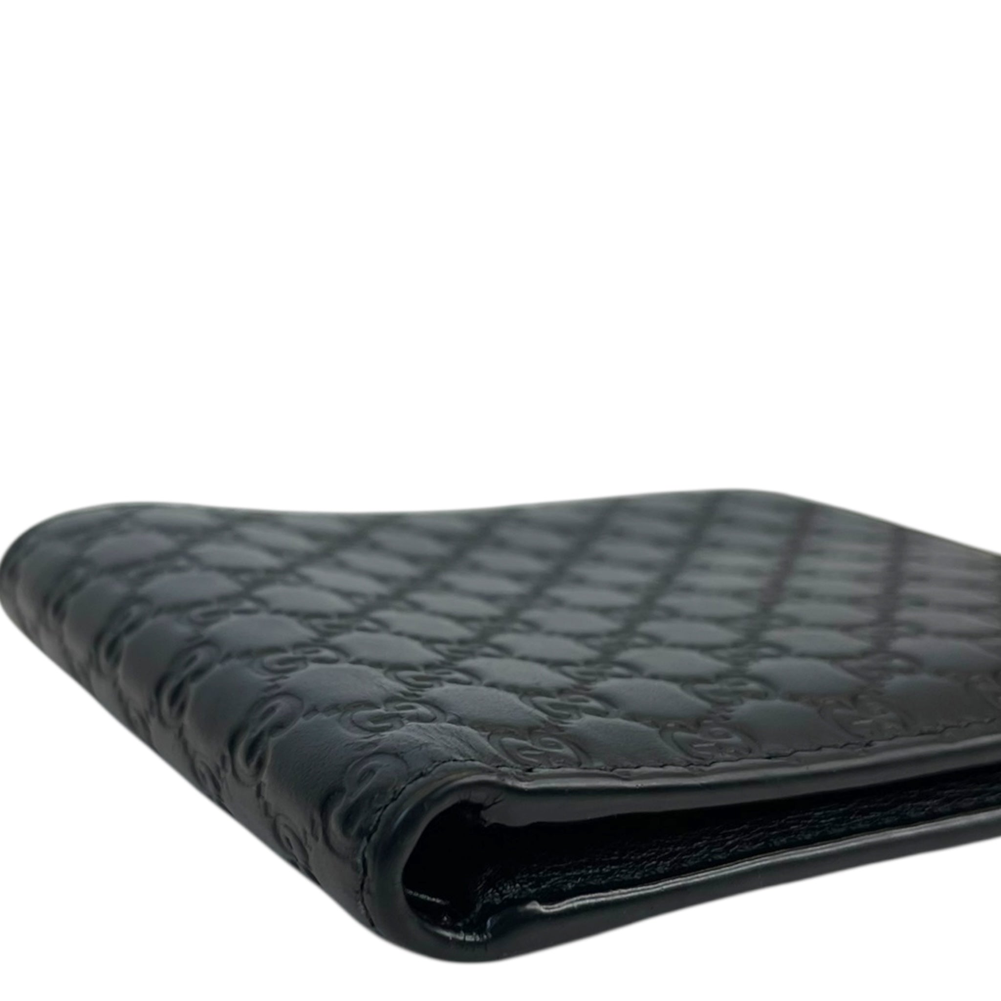 Gucci Black Microguccissima Leather Bi-fold Wallet
