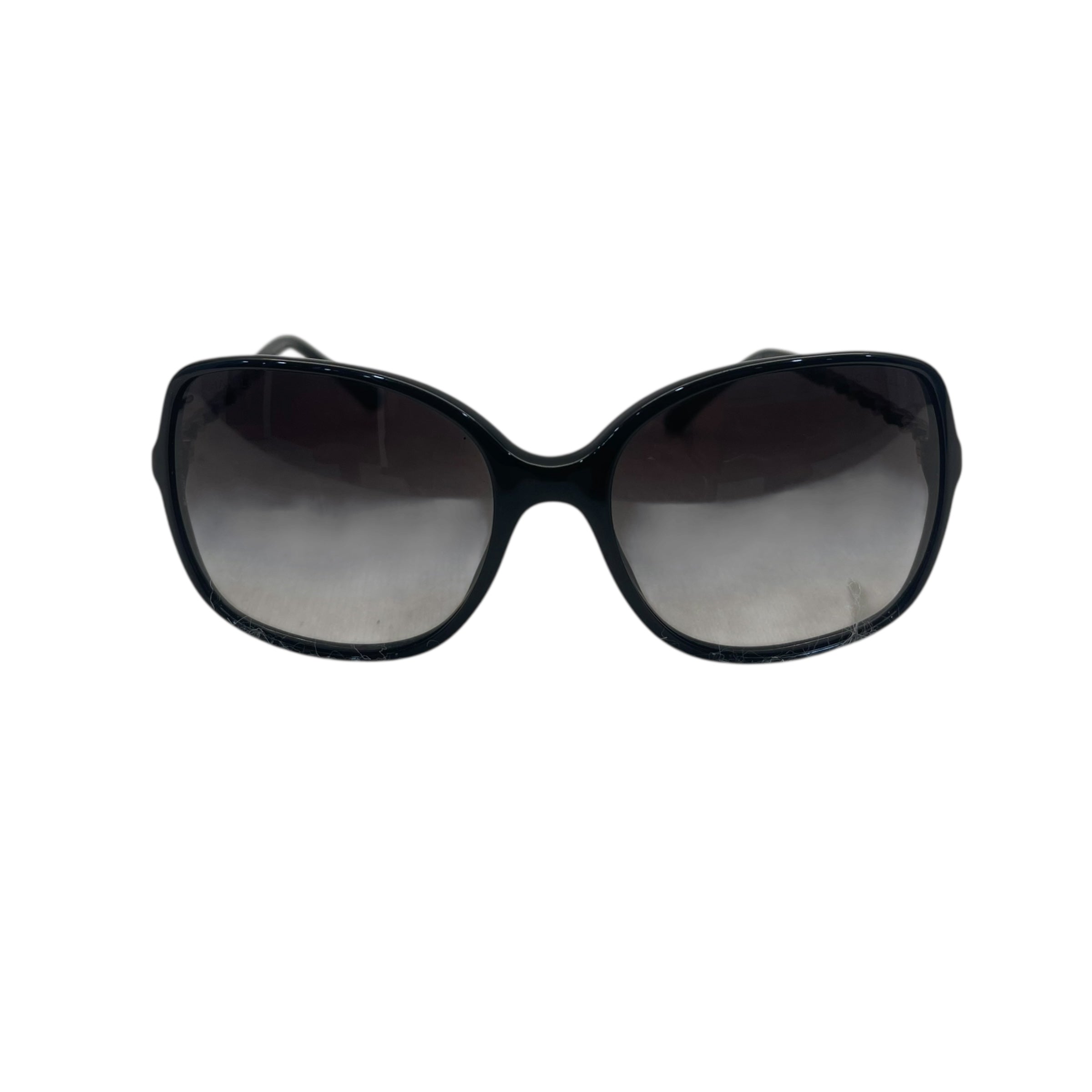 Chanel Black Chain Detail Gradient Sunglasses