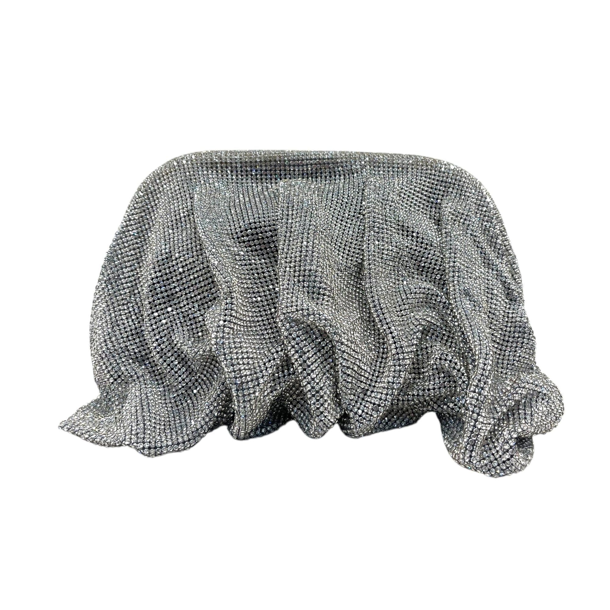 Benedetta Bruzziches Draped Crystal-Embellished Bag
