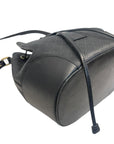 Gucci Black Diamante Leather Hilary Bucket Bag