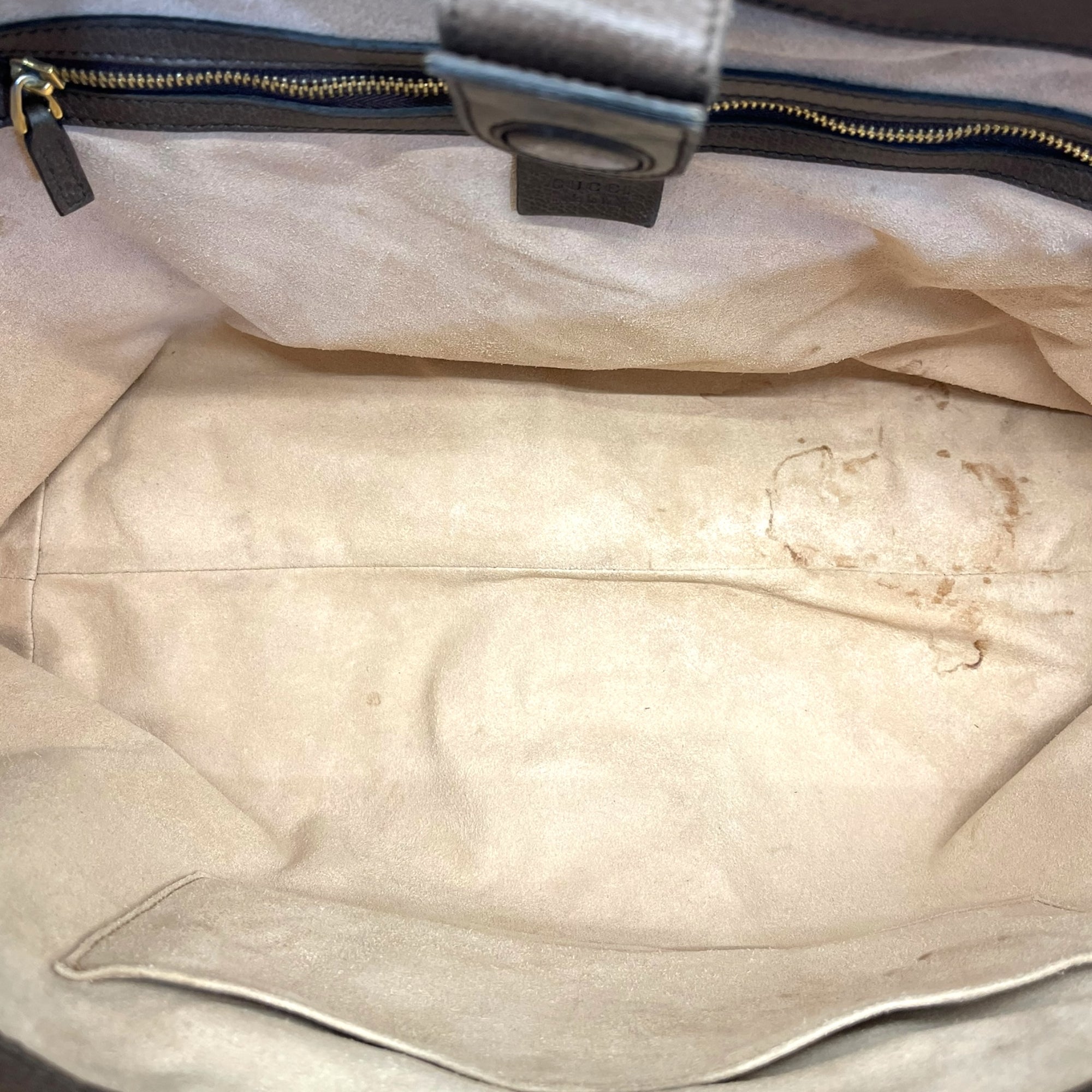 Gucci GG Supreme Ophidia Canvas and Leather Medium Tote Bag