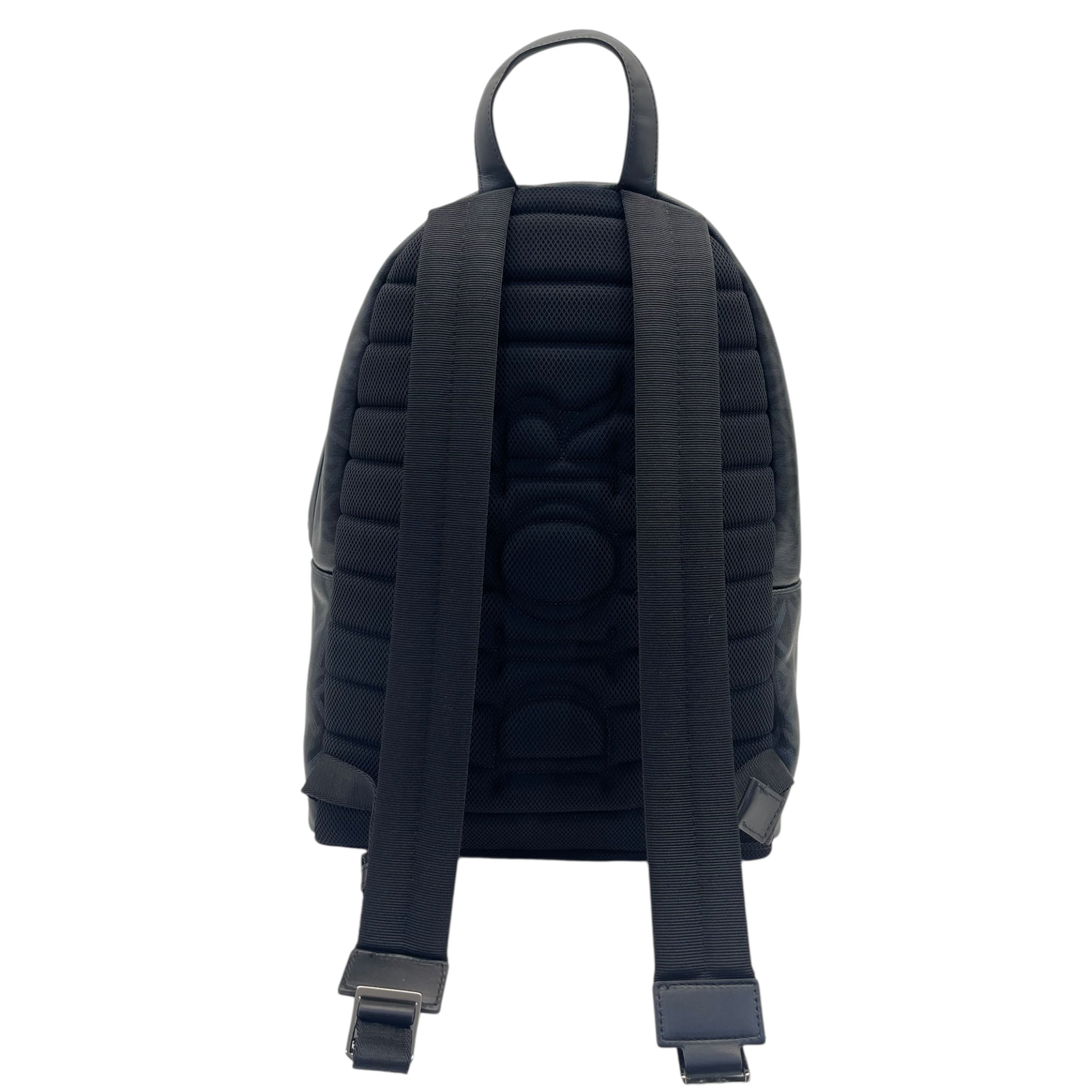 Christian Dior Rider Toile CD Diamond Black Backpack Bag