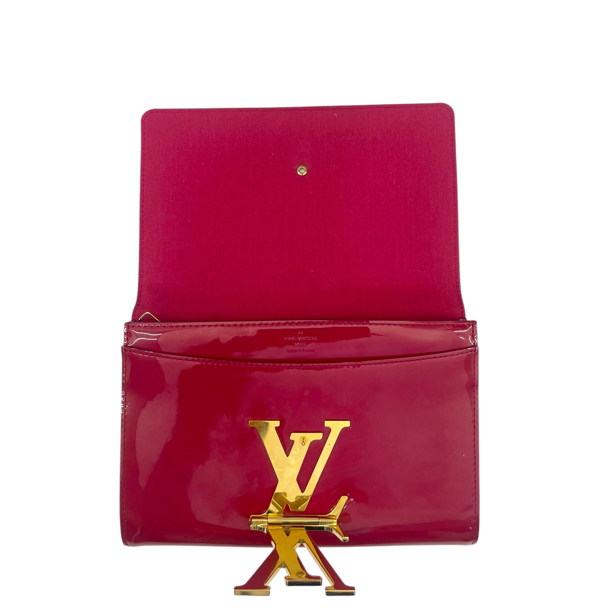 Louis Vuitton Vernis Patent Leather Louise Clutch One Size