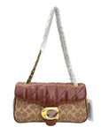 Coach Tabby Shoulder Bag 26 in Signature Canvas With Quilting