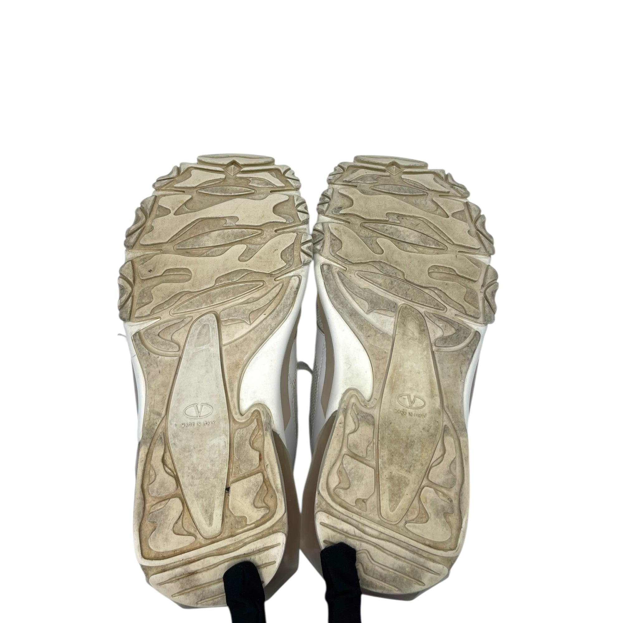 Valentino Garavani White Bounce Leather Trainers Size 6