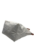 Longchamp Grey/Brown Nylon and Leather Le Pliage Tote Bag