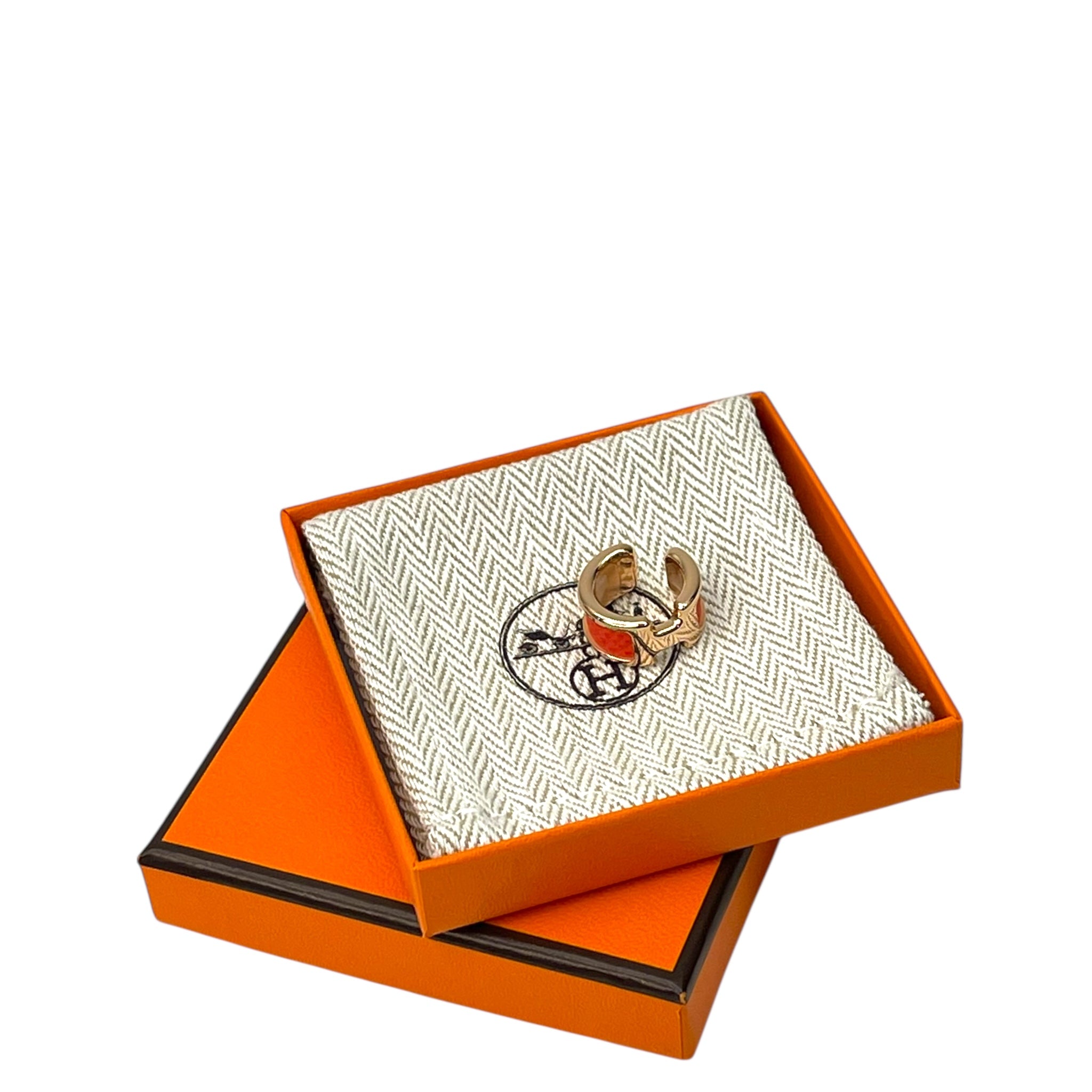 Hermès Olympe Ear Cuff Orange Field