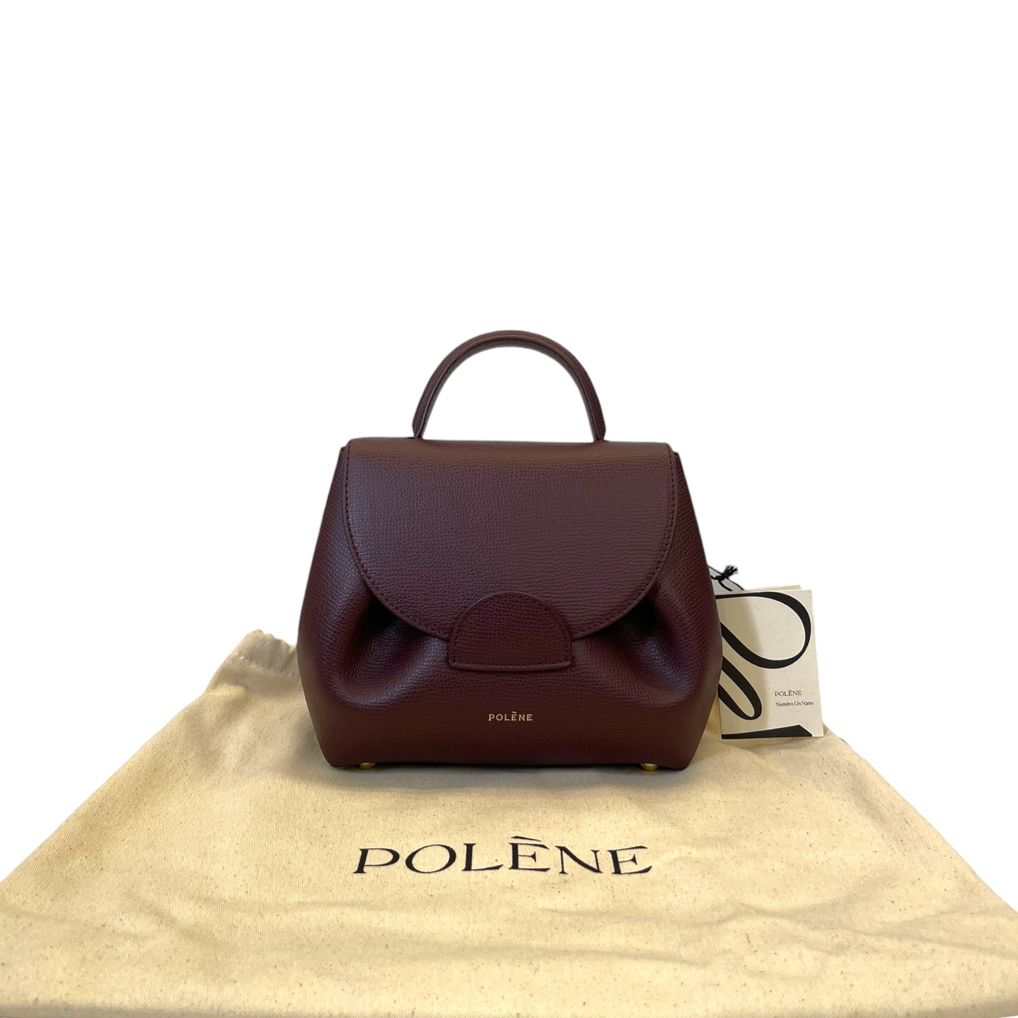 Polène Numéro Un Nano Textured Burgundy