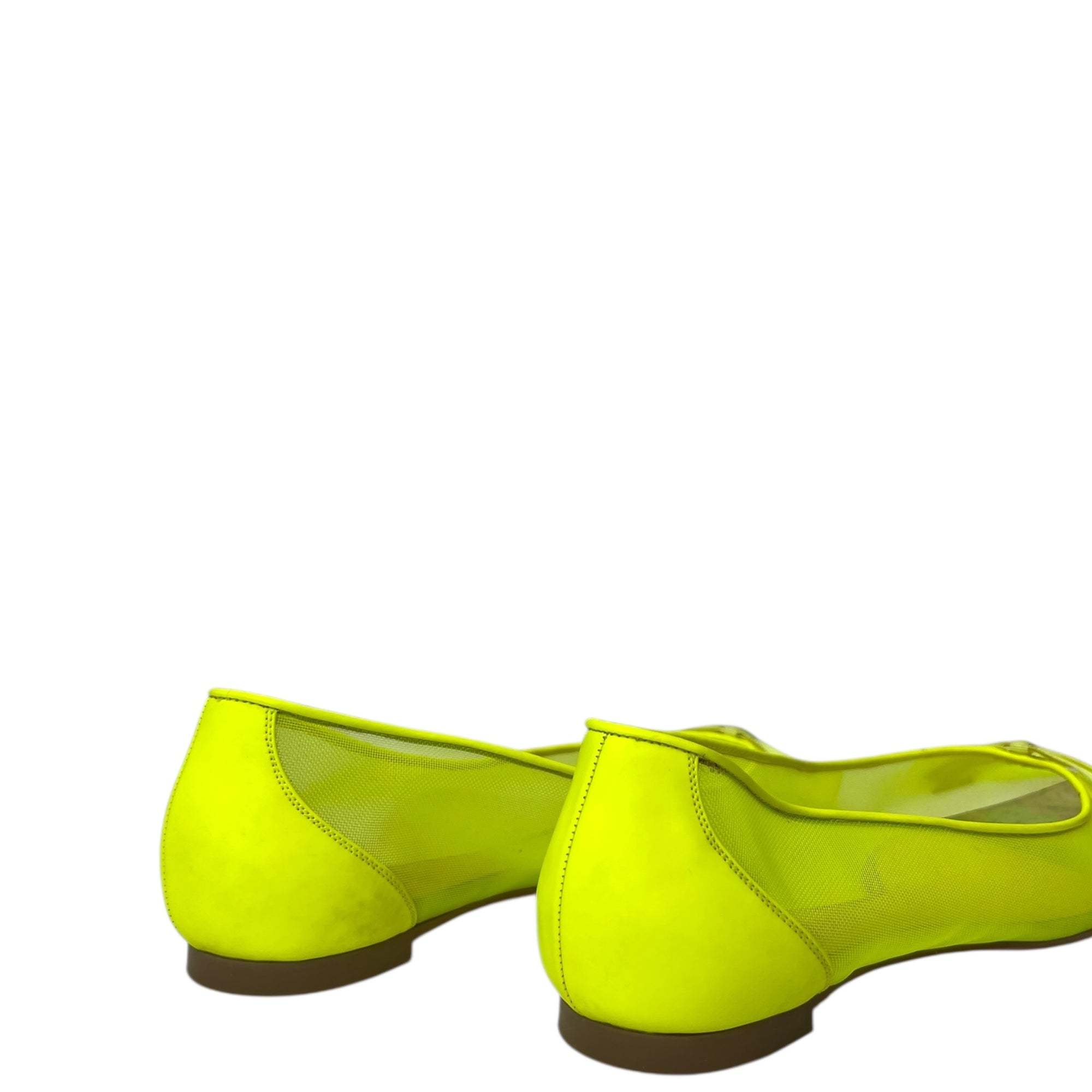 Christian Louboutin Neon Green Mesh Flats EU 38